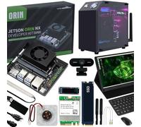 Yahboom Jetson Orin NX - Kit di sviluppo da 16 GB per robot AI, custodia touch screen Jetson UHD15.6 + fotocamera USB + tastiera e mouse wireless