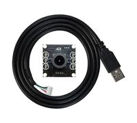 Yahboom Per Raspberry Pi 5 4B 3B + Jetson Nano Camera Module 120° regolabile 1MP 720p USB HD Webcam adatta per Raspberry Pi/Jetson Orin/Horizon USB Driver-Free con cavo da 40 cm (100W-720P-120°)