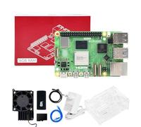 Yahboom Raspberry Pi 5 16GB + PD Power Adapter,Acrylic Case,Rradiator