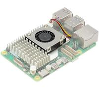 Yahboom Raspberry Pi 5 Radiator + Acrylic Case Cooling Fan Refrigeration Aluminum Heat Sink Thermal Silicone Raspberry Pi Case for Raspberry Pi 5 (pi5 active cooler)