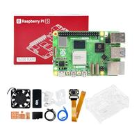 Yahboom Raspberry Pi 5 Starter Kit 16 GB,IMX219 Camera,64 GB SD Card,Pi 5 Case Passive Cooling, 27 W 5,1 V 5 A USB C Power Supply, HDMI Cable Ubuntu ROS2 (16 GB IMX219 Camera Kit)