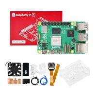 Yahboom Raspberry Pi 5 Starter Kit 8GB,IMX219 Camera,64GB SD Card,Pi 5 Case Passive Cooling, 27W 5.1V 5A USB C Power Supply, HDMI Cable Ubuntu20.04 ROS2 (8GB-IMX219 Camera Kit)