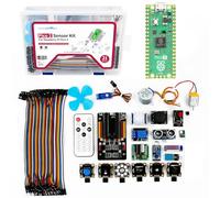 Yahboom Raspberry Pi Pico2 Sensor Kit, Compatible with Pico 2 Microcontroller Board, Based On Official RP2350 Chip, Dual-Core & Dual-Architecture Design, MicroPython Programming