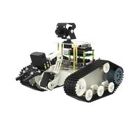 Yahboom Raspberry Pi5-4GB AI Manipulator Kit DIY Programming Artificial Intelligence Robot Kit Tracked Chassis Autopilot OpenCV|MediaPipe (Transbot SE without Pi)