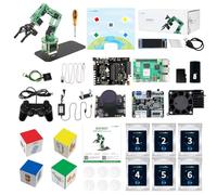 Yahboom Raspberry Pi5 4GB Robotic Robot Arm Kit AI Hand Building with Camera 6-DOF Programmable AI Electronic DIY Robot for Adults ROS Open Source (with Pi5-4GB)