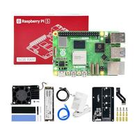 Yahboom Raspberry Pi5 Developer Kit 16 GB + adattatore PD Power + custodia (con fan) + Camera ROS2 System Ubuntu20.04 Suitable for AI Programming Python (16 GB-PCIe M.2 SSD Kit)
