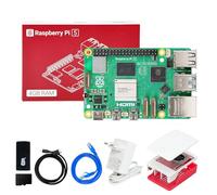Yahboom RaspberryPi 5-4GB Developer Kit, Pi5 Case, IMX219 Camera for Mechanical Engineers and Developers (Official Case Kit)