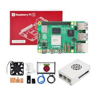 Yahboom RaspberryPi 5-4GB Developer Kit, Pi5 Case, IMX219 Camera for Mechanical Engineers and Developers (7-in Screen Kit)
