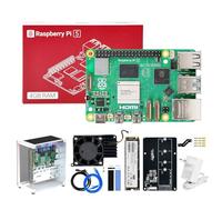 Yahboom RaspberryPi 5-4GB Developer Kit, Pi5 Case, IMX219 Camera for Mechanical Engineers and Developers (CUBE Pi Case Kit)