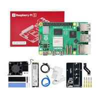 Yahboom RaspberryPi 5-4GB Developer Kit, Pi5 Case, IMX219 Camera for Mechanical Engineers and Developers (PCIe M.2 SSD Kit)
