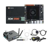 Yahboom RDK S100 AI Development Board Kit 80TOPS,with USB camera,64GB Emmc, Network Wireless Card,Protective Case,HDMI Cable,for Mechanical Engineers Develop(RDK S100 USB Camera Adv Kit)