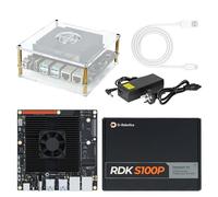 Yahboom RDK S100PP 80TOPS AI Computing Power,with 64GB Emmc, Acrylic Case, Type-C Cable,for Mechanical Engineers Developing Electronic Project(RDK S100P Developer Kit)