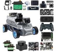 Yahboom ROS2 Robot Car Ackerman Steering Chassis,AI Visual Recognition Embodied Intelligence AI for Jetson Nano B01 4GB,User Manual included(A1-Sta-with-Nano-4GB)