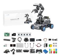 Yahboom RPi 5 4GB ROS2 Robotic,Depth camera (A1 Pro Superior with Pi5-4GB) | 3D Space Grasping,AI Large Language Models AI Vision,3D SLAM Mapping Navigation Supports Python Education