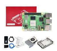 Yahboom RPi 5 Starter Kit 16GB,64GB SD Card,Pi 5 Case Off Active Cooling