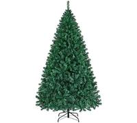 Yaheetech Albero di Natale 219 cm Artificiale Automatico Folto Realistico 1446 Rami Incernierati Supporto in Metallo Pieghevole Decorazioni per Casa Negozio