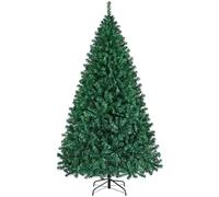 Yaheetech Albero di Natale 219 cm Artificiale Automatico Folto Realistico 1446 Rami Incernierati Supporto in Metallo Pieghevole Decorazioni per Casa Negozio