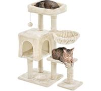 Yaheetech Albero Tiragraffi per Gatti Gattini in Corda Sisal Graffiatoio con Palla 80 x 39,5 x 96 cm Beige