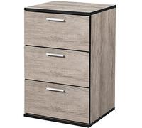 Yaheetech Comodino Camera da Letto Comodino con Cassetti 40 x 35 x 59 cm Cassettiera Moderno da Notte Mobiletto da Cameretta Armadietto da Salotto Grigio