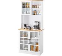 Yaheetech Credenza Cucina Alta Mobile Dispensa Buffet con Ante Ripiani Regolabil