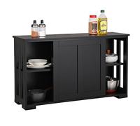 Yaheetech Credenza da Cucina 106,7x33x63 cm con 2 Ante Scorrevoli