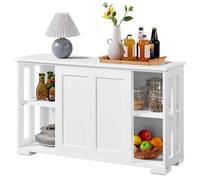 Yaheetech Credenza da Cucina 106,7x33x63 cm con 2 Ante Scorrevoli