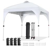 Yaheetech Gazebo da Giardino 2,4 x 2,4 M Impermeabile Pieghevole Tendone in Ferr