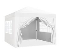 Yaheetech Gazebo da Giardino Tre Altezza Regolabile Tendone Pop-up Pieghevole co