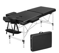 Yaheetech Lettino da Massaggio Pieghevole Portatile Professionale a 2 Zone