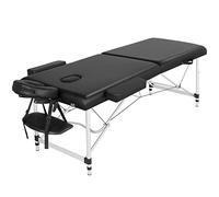 Yaheetech Lettino da Massaggio Pieghevole Portatile Professionale a 2 Zone
