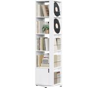 Yaheetech Libreria Girevole 360° a 5 Ripiani Bianco