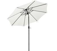 Yaheetech Ombrellone da Giardino Esterno 270 cm Portatile Parasole Protezione UV