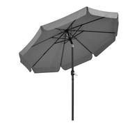 Yaheetech Ombrellone da Giardino Esterno con Bordatura 8 Stecche Manovella Paras