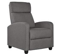 Yaheetech Poltrona Relax Reclinabile a 160° in Tessuto