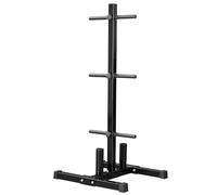 Yaheetech Rastrelliera Pesi Dischi Supporto per Manubri Piastre per Pesi Portata 400 kg Albero Rastrelliera Olimpica Allenamento in Metallo per Fitness da Palestra Uso Domestico