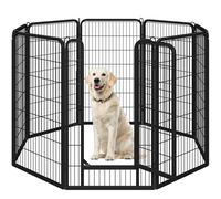 Yaheetech Recinto per Cani Grande 8 Pannelli 71 x 120 cm Conigli Animali Cuccioli da Interno Esterno Giardino in Ferro Recenzione Rete Metallica