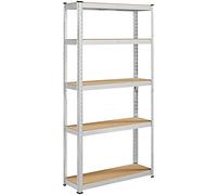 Yaheetech Scaffale Garage 180x90x30 cm 5 Ripiani Metallo