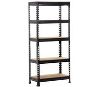 Yaheetech Scaffale Metallo Garage 5 Ripiani Regolabili 150x70x30 cm