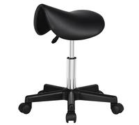 Yaheetech Sgabello a Sella con Ruote Regolabile in Altezza Sedia Estetista