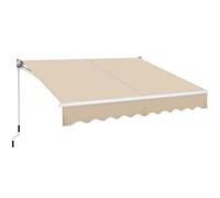 Yaheetech Tenda da Sole a Bracci Estensibili Avvolgibile Impermeabile da Esterno