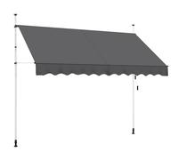 Yaheetech Tenda da Sole per Balcone Esterno Veranda a Bracci Estensibili con Man