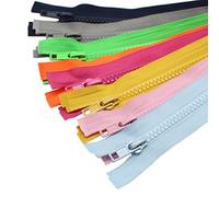 YaHoGa 10 pezzi 70 cm separare cerniere Chiusure lampo per Jacket cucire giacca plastica cerniere 10 colori misti (pezzo per ogni colore)