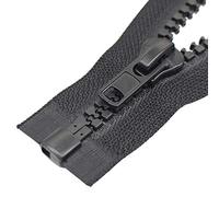 YaHoGa 2 cerniere per giacche da 71,1 cm, per cucito, cappotti, giacche invernali, nastro nero, resistenti, cerniere grandi in plastica modellata (71,1 cm, 2 pezzi)