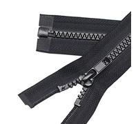 YaHoGa 2 pezzi 45 cm # 5 separare cerniere Chiusure lampo per Jacket cucire cappotti giacca plastica cerniere (45 cm 2 pezzi)