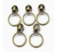 YaHoGa 50 Pezzi Nonlock-Cursore per #5 Nylon Cerniere Lampo Rolle 30 mm (Bronzo)