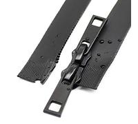 YaHoGa 90 cm, chiusura lampo impermeabile a 2 vie divisibile, #5, nero, impermeabile, per giacche (TWP)