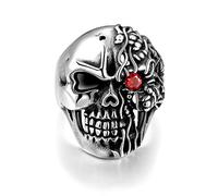 YAHOYA Retro Giapponese Samurai Garo Casco Anello Uomini in Acciaio Inossidabile Bushido Warrior Mask Anelli Donne Maschio Punk personalità Gioielli Regali