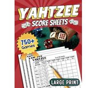 Yahtzee Score Sheets: Large Print 8.5 x 11 Inches Score Book for Easy and Enjoyable Scorekeeping with Family, 750+ Games