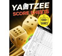 Yahtzee Score Sheets: Large Print Yahtzee Score Pads | 1000+ Score Games for Easy Scorekeeping | Original and Unique Layout Design | 8.5x11 Big Jumbo Size Yahtzee Cards Book