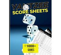 Yahtzee Score Sheets: Large Print Yahtzee Score Pads | 1000+ Score Games for Easy Scorekeeping | Original and Unique Layout Design | 8.5x11 Big Jumbo Size Yahtzee Cards Book